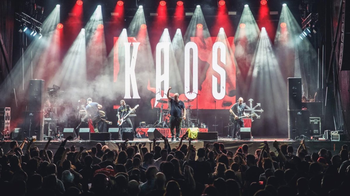 Kaos Urbano, que estarán en Albox, durante un concierto en A Candeloira en ediciones anteriores.