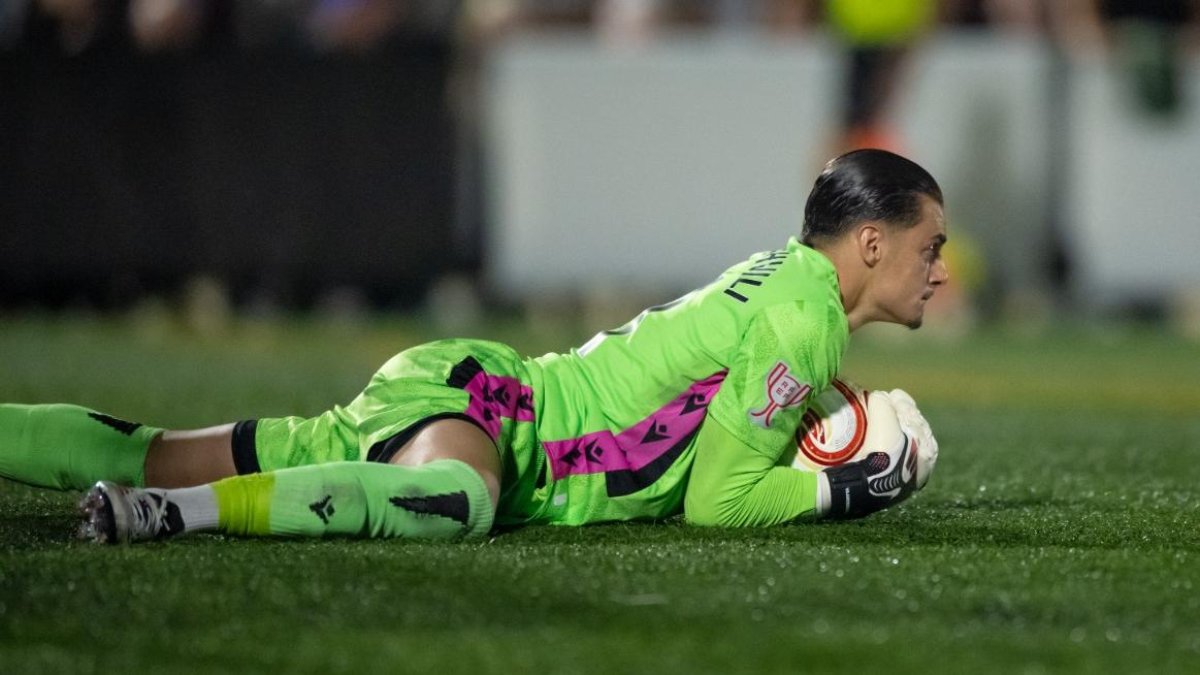 Áron Yaakobishvili fue el mejor del Almería. Sostuvo a sus compañeros en Castellò para lograr la remontada en la prórroga por 1-2.