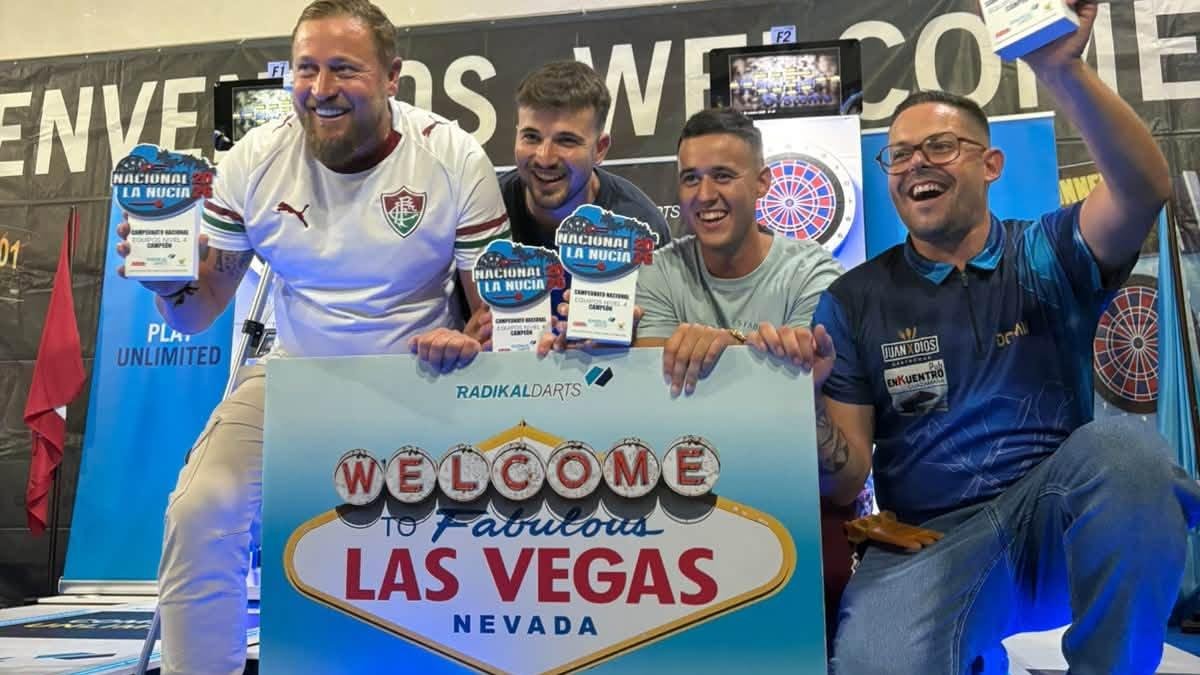 El equipo Guzadarts 2, campeón nacional de dardos, pone rumbo a Las Vegas.
