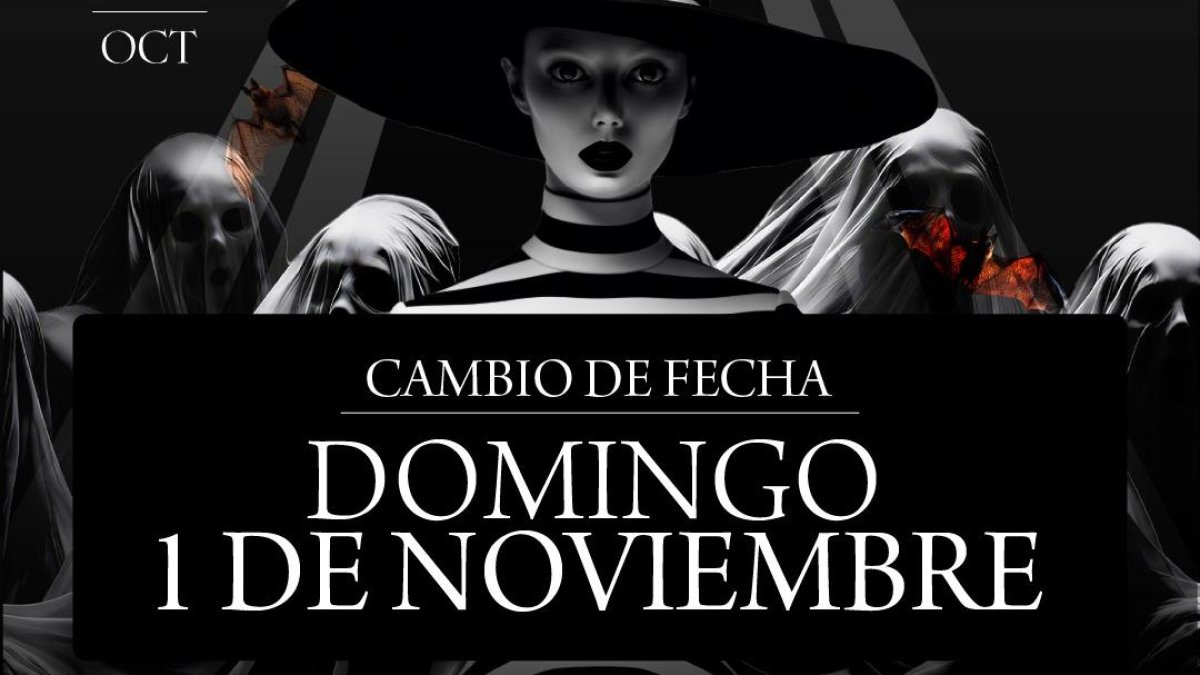 Cartel de la nueva fecha de la Noche en Negro.