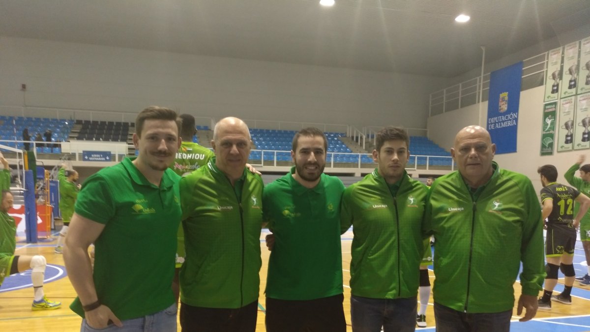 Cuerpo técnico de Unicaja.