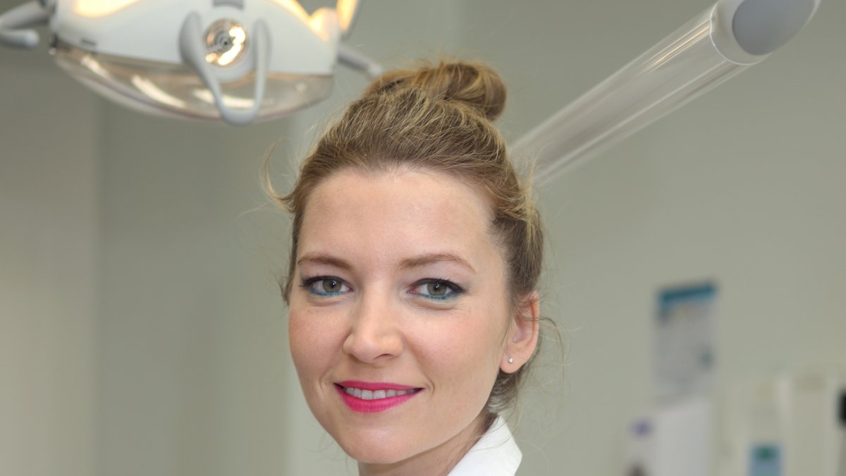 Verónica Pérez en su consulta particular.