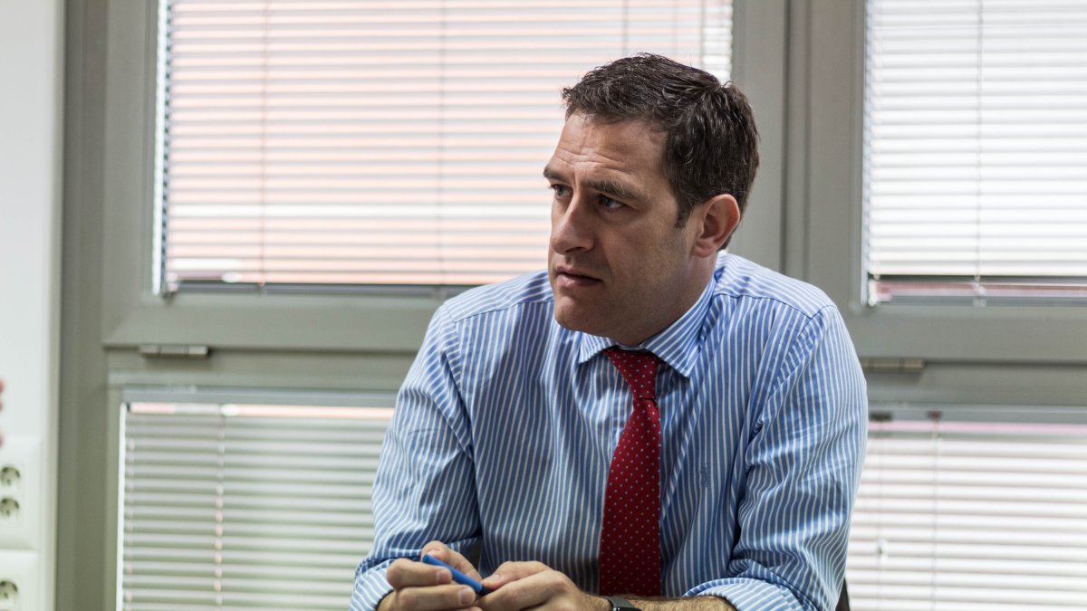 El edil de Desarrollo Urbano y Vivienda durante la entrevista realizada en su despacho en la Gerencia de Urbanismo.