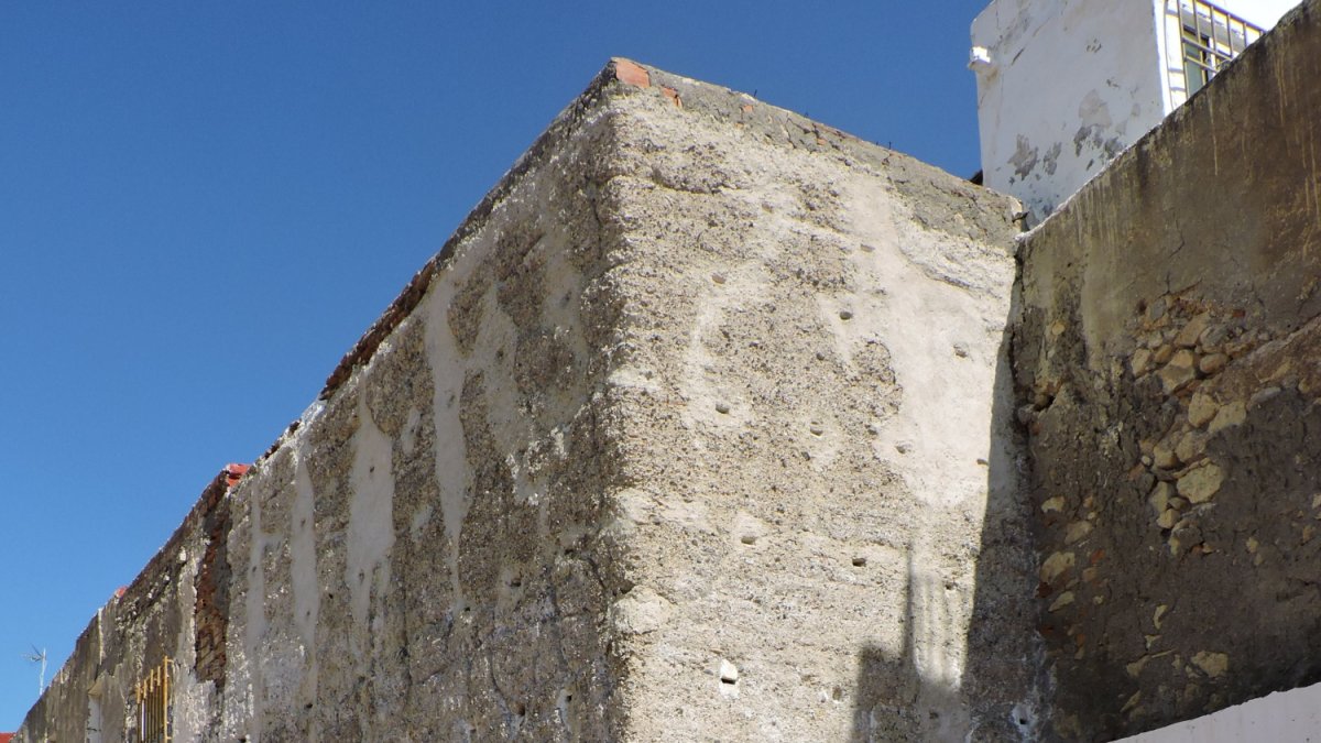 Imagen de la tubería en el Torreón de Maromeros.