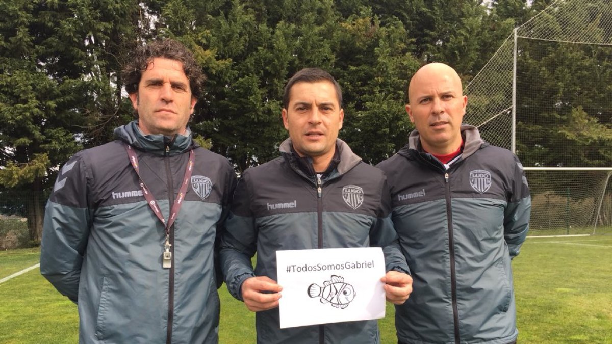 Ortega, Francisco y Pardo con un mensaje para Gabriel.