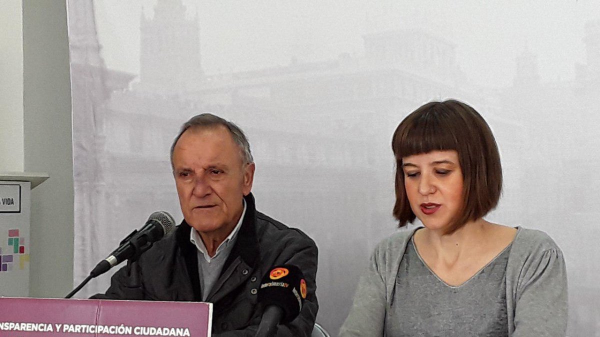 José Heras y la parlamentaria andaluza Lucía Ayala.