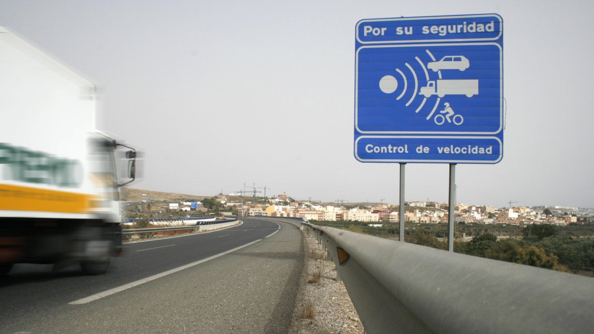 Radar instalado en la A7.