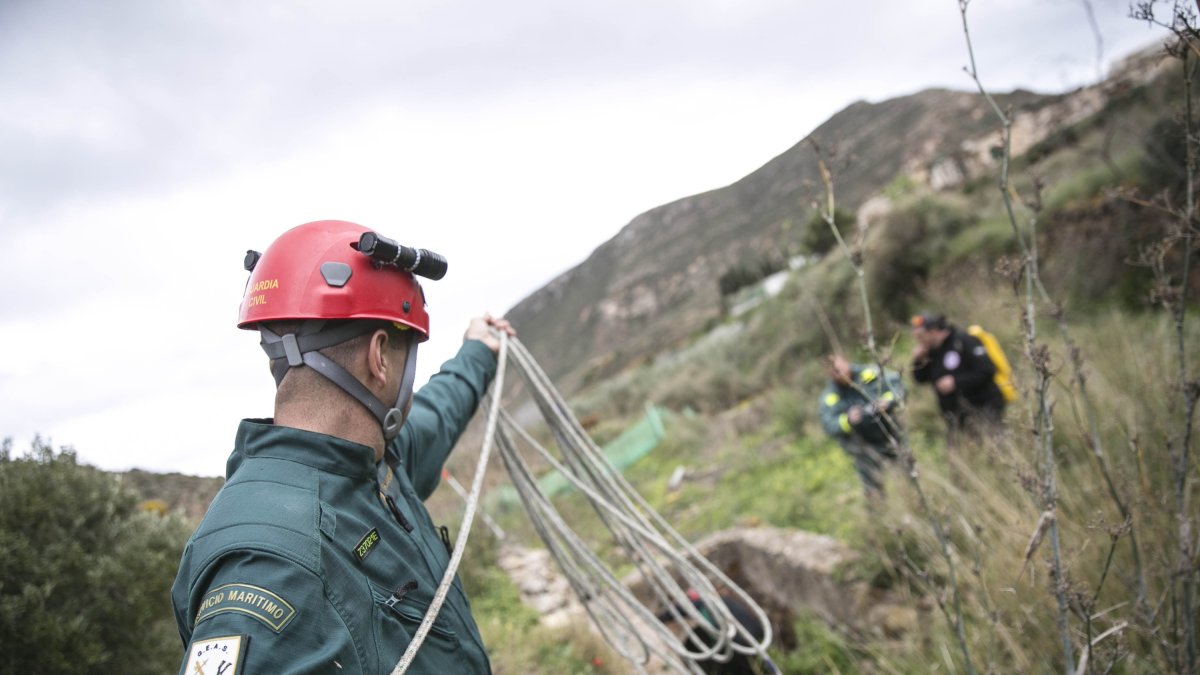Labores de búsqueda del pequeño Gabriel.