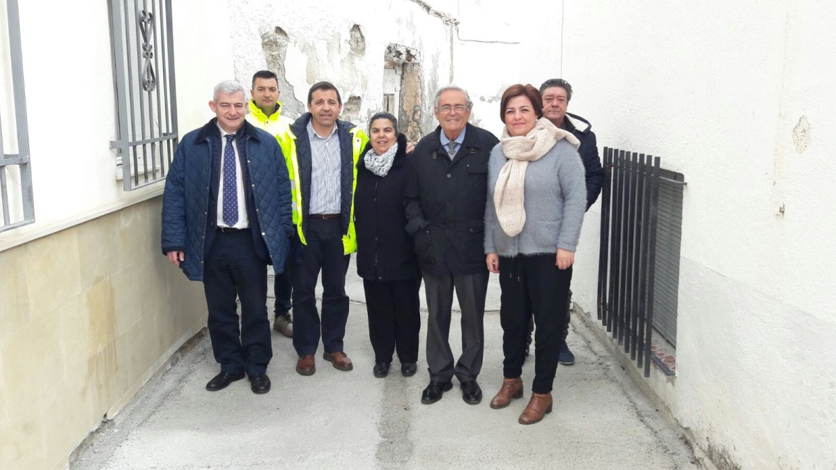 Visita a las obras del PFEA en Urrácal.