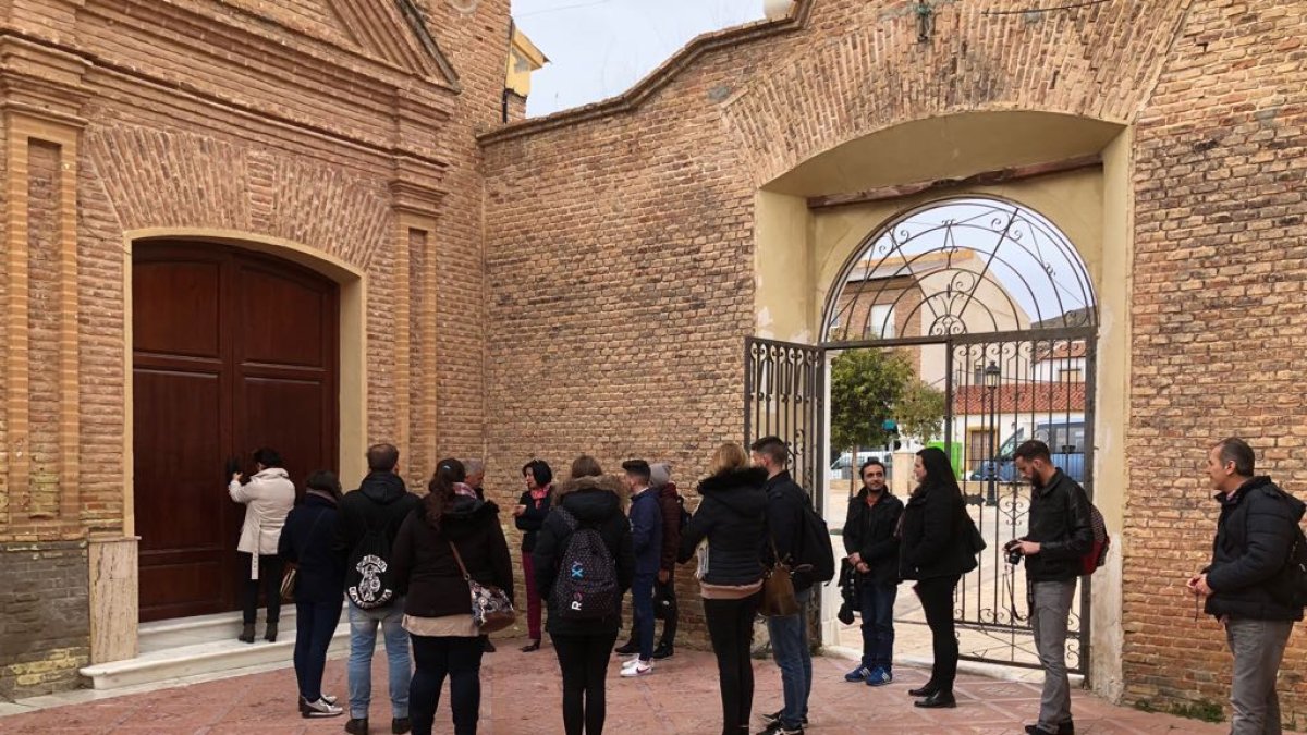 Alumnos en una visita anterior al palacio.