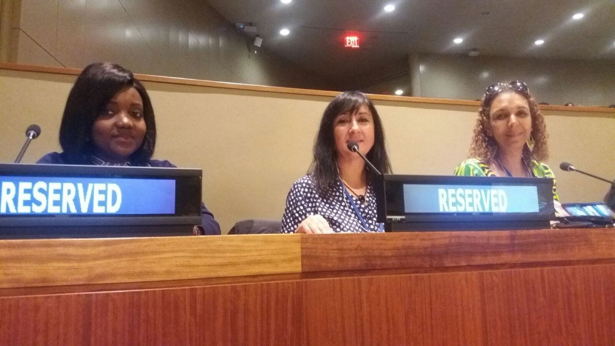 Idáñez durante el debate en la sede de la ONU en Nueva York