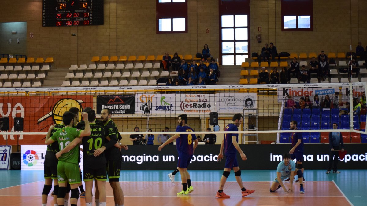 Partido de Copa del Rey en Soria.
