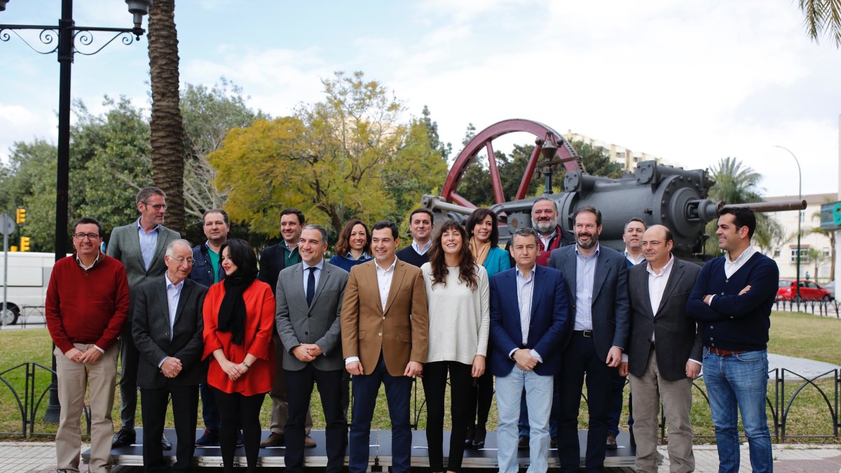 Moreno Bonilla se reunió ayer con los presidentes y secretarios generales del PP de las ocho provincias andaluzas.