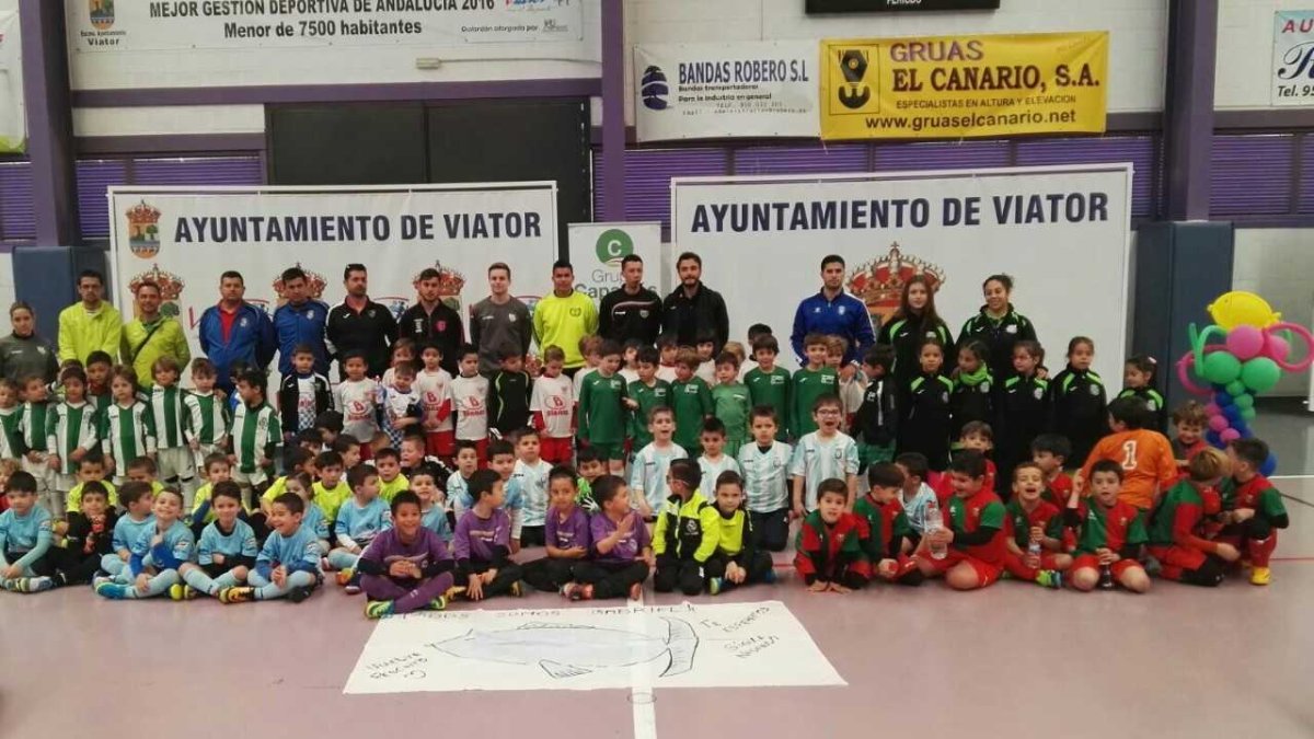 Los más pequeños del fútbol almeriense.