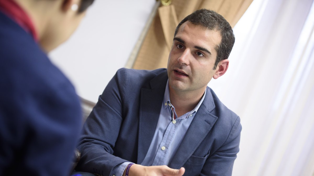 Ramón Fernández-Pacheco alcalde de Almería y candidato a la Alcaldía para 2019 por el PP.