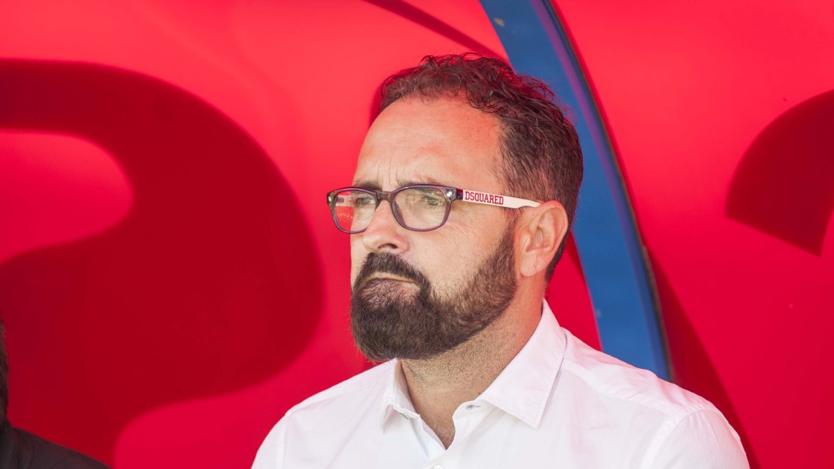 Pepe Bordalás, en el banquillo del Mediterráneo.