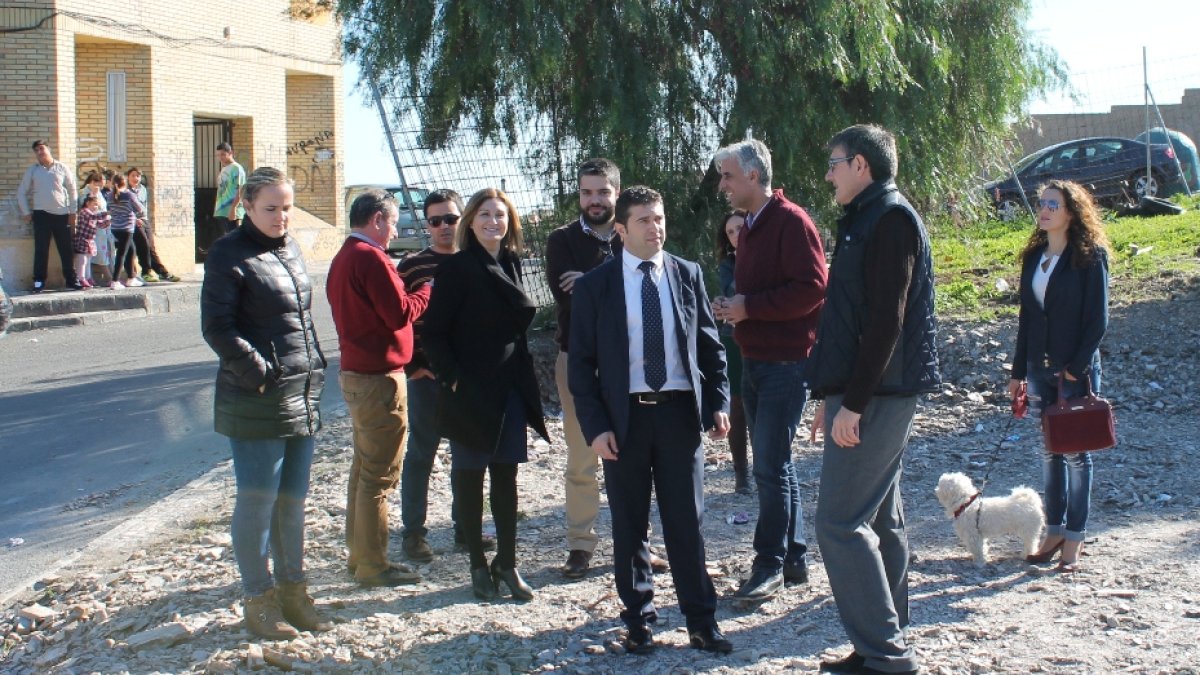 Visita a las obras de construcción del Parque.