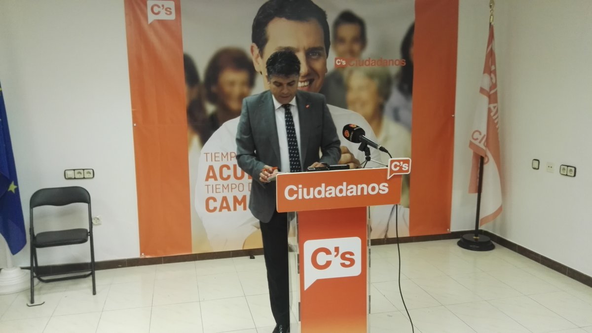 Miguel Cazorla, esta mañana.