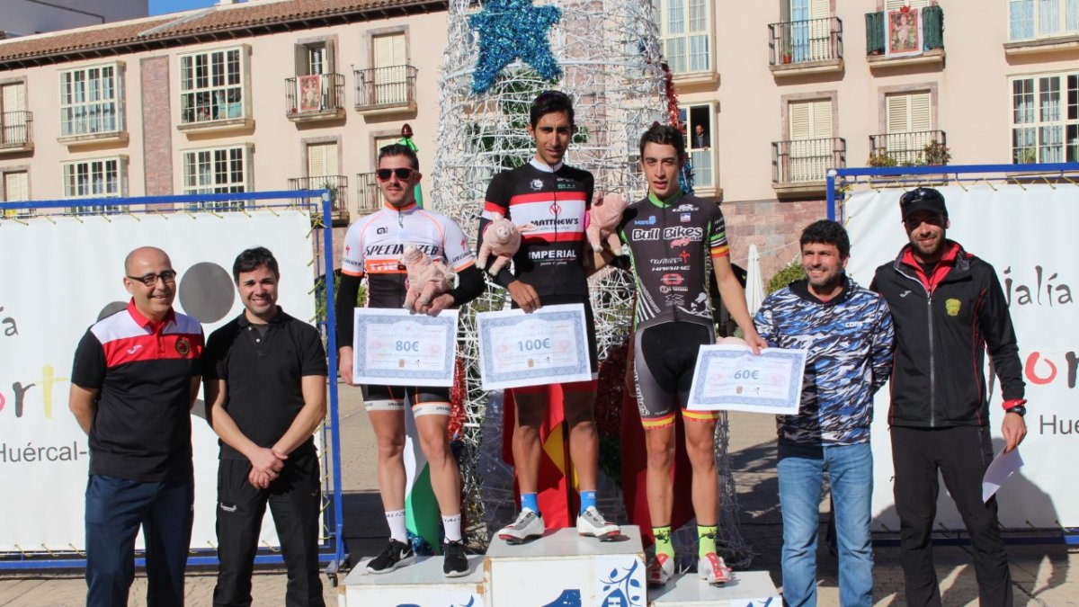 El podio de los vencedores.