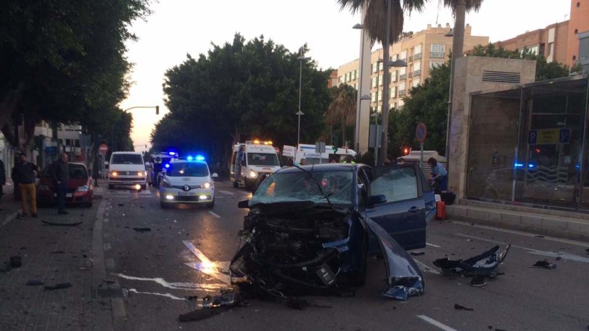 Imagen del accidente mortal acaecido el domingo en La Rambla.
