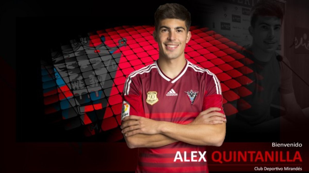 Quintanilla con su nueva camiseta.