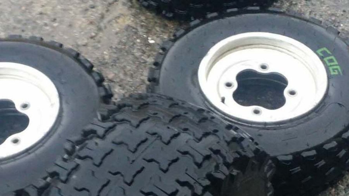 Neumáticos del quad robado en Olula.