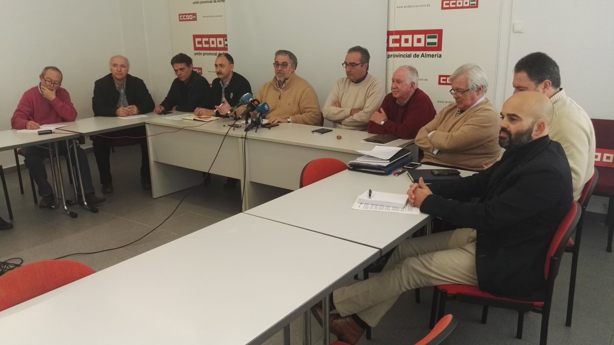 Reunión de la Permanente de la Mesa del Tren esta mañana.