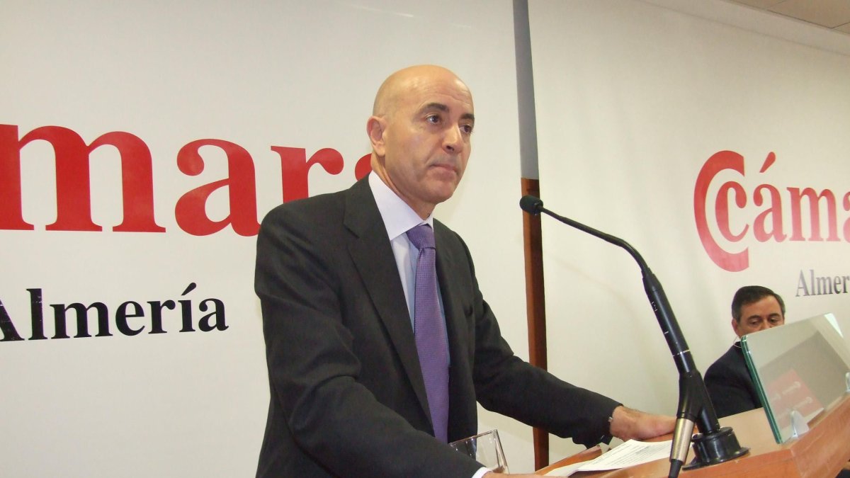 Diego Martínez Cano, presidente de la Cámara de Comercio de Almería.