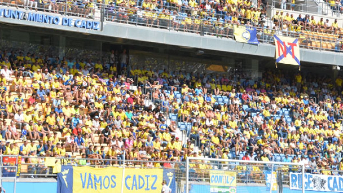 Afición del Cádiz.