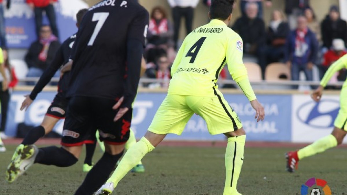 Ximo Navarro en el partido ante el Reus.