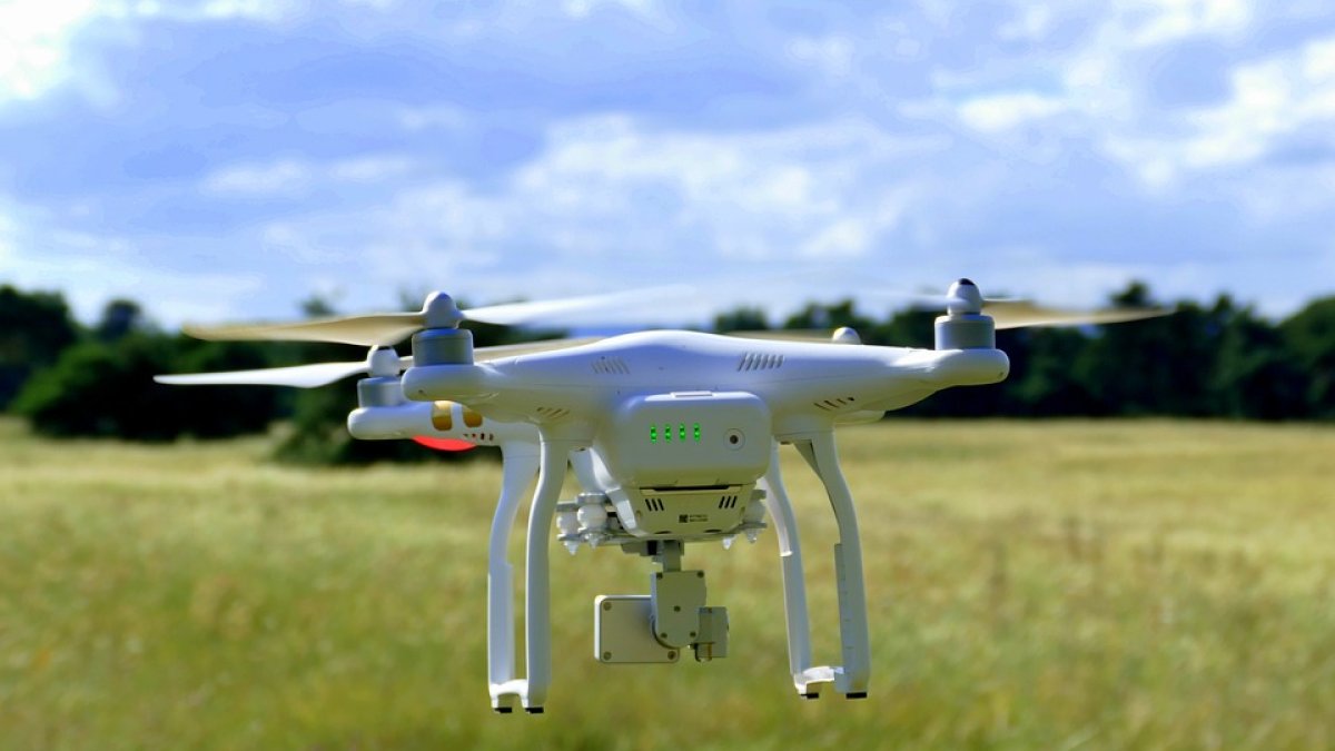 Imagen de archivo de un dron aéreo.