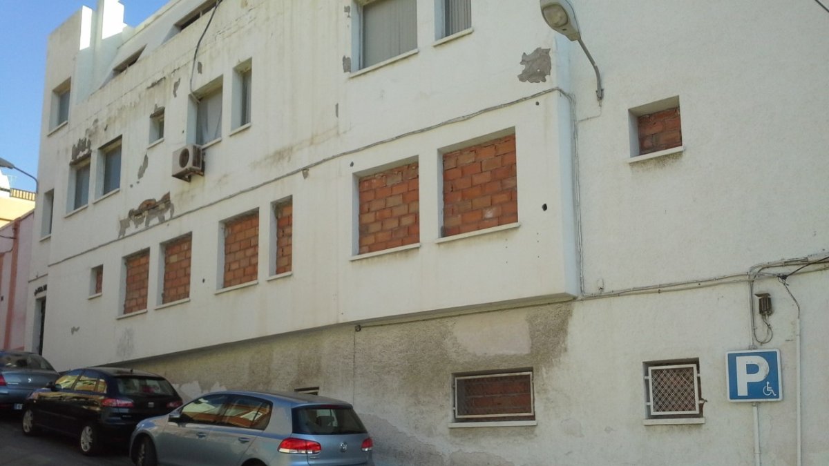 Lateral de la Casa del Mar en una imagen reciente.