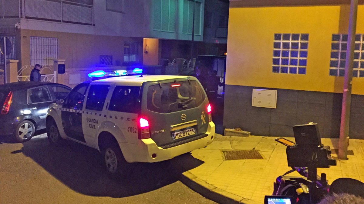 Dispositivo de la Guardia Civil en el lugar del suceso