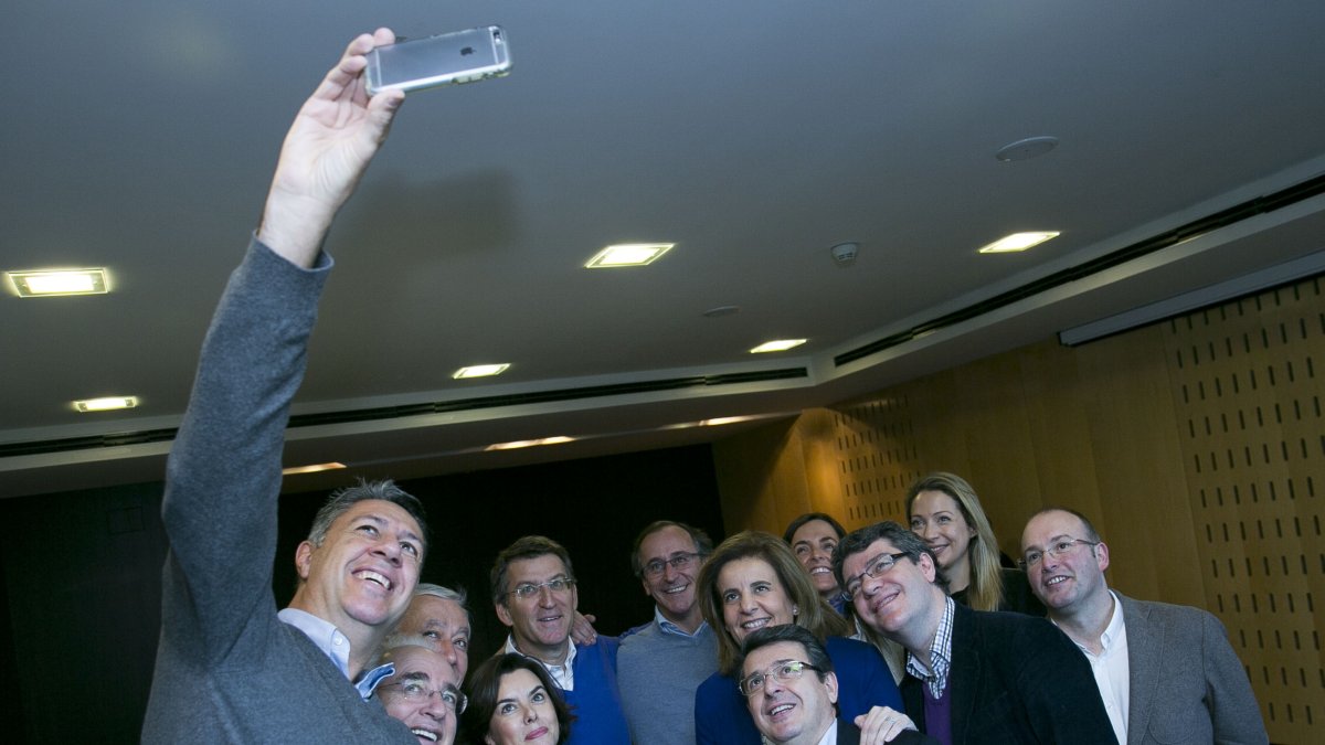 Matarí y otros dirigentes del PP, en un acto reciente.