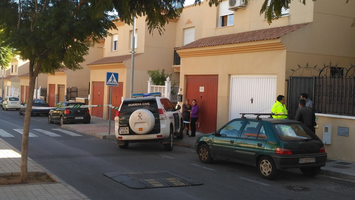 Lugar del crimen el pasado domingo