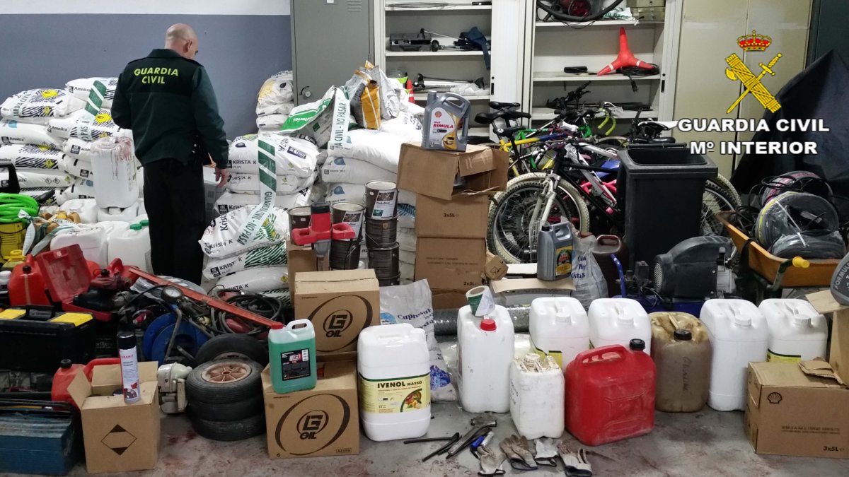 Los ladrones ocultaban lo robado en una vivienda