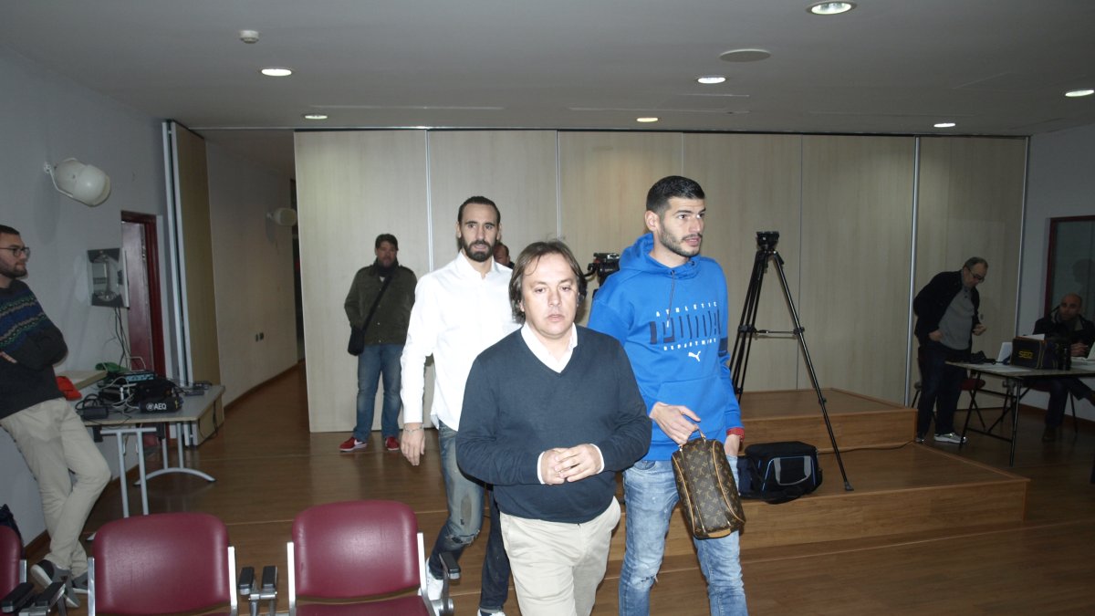 Andrés Fernández con Borja y Álamo.