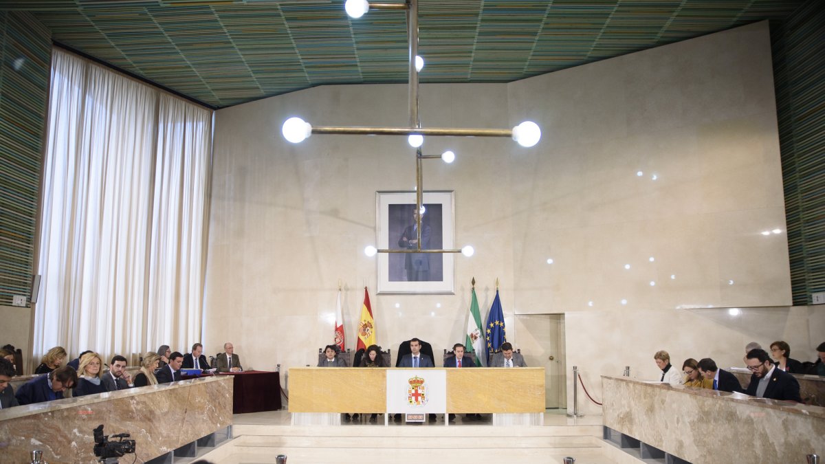 Sesión plenaria del Ayuntamiento de Almería