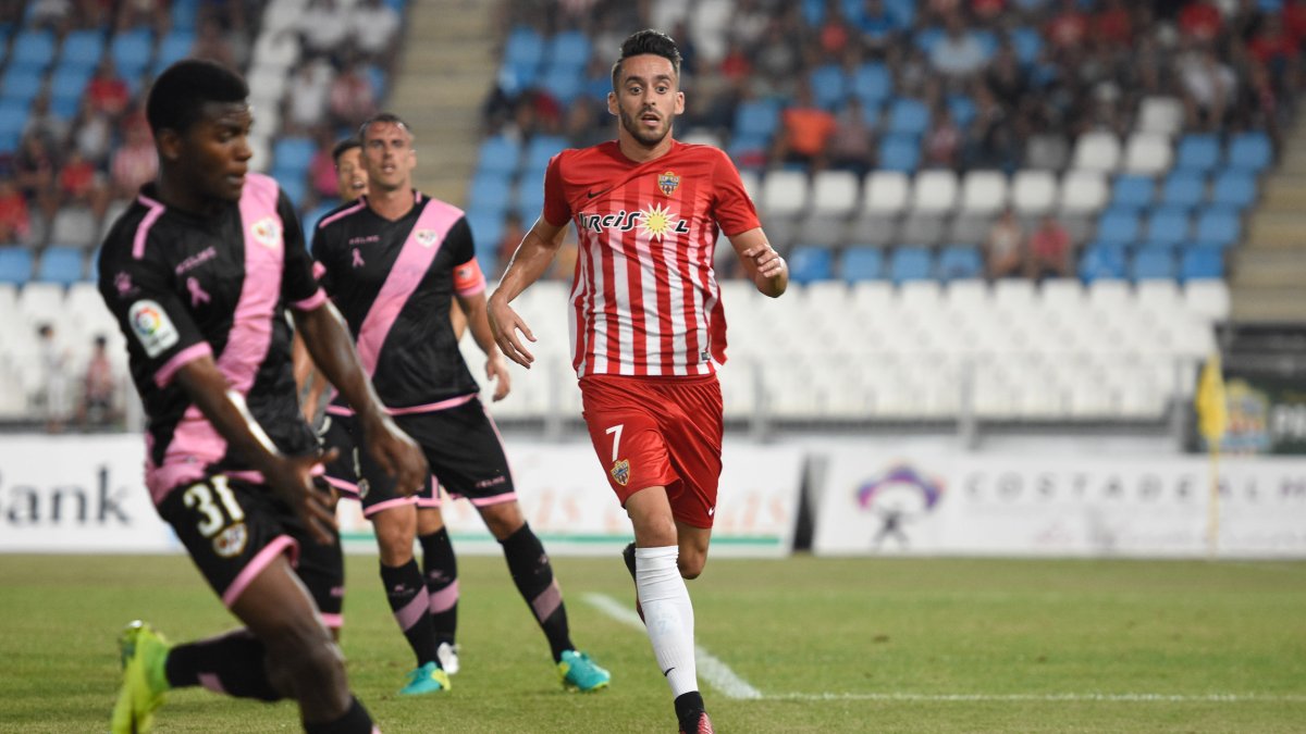 Iago Díaz en el partido de Copa del Rey ante el Rayo.
