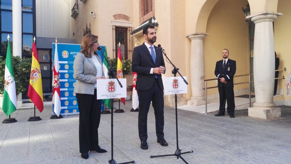 Comparecencia esta mañana de Díaz y Fernández-Pacheco.