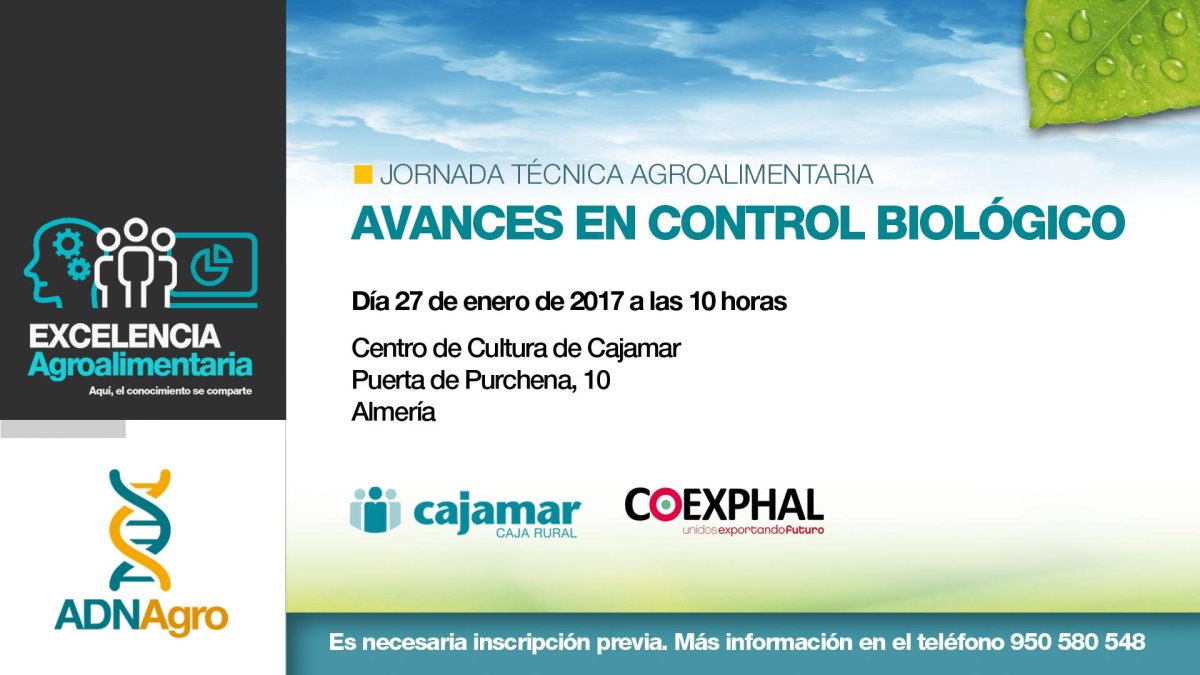 Imagen del programa del evento organizado por Cajamar y Coexphal.