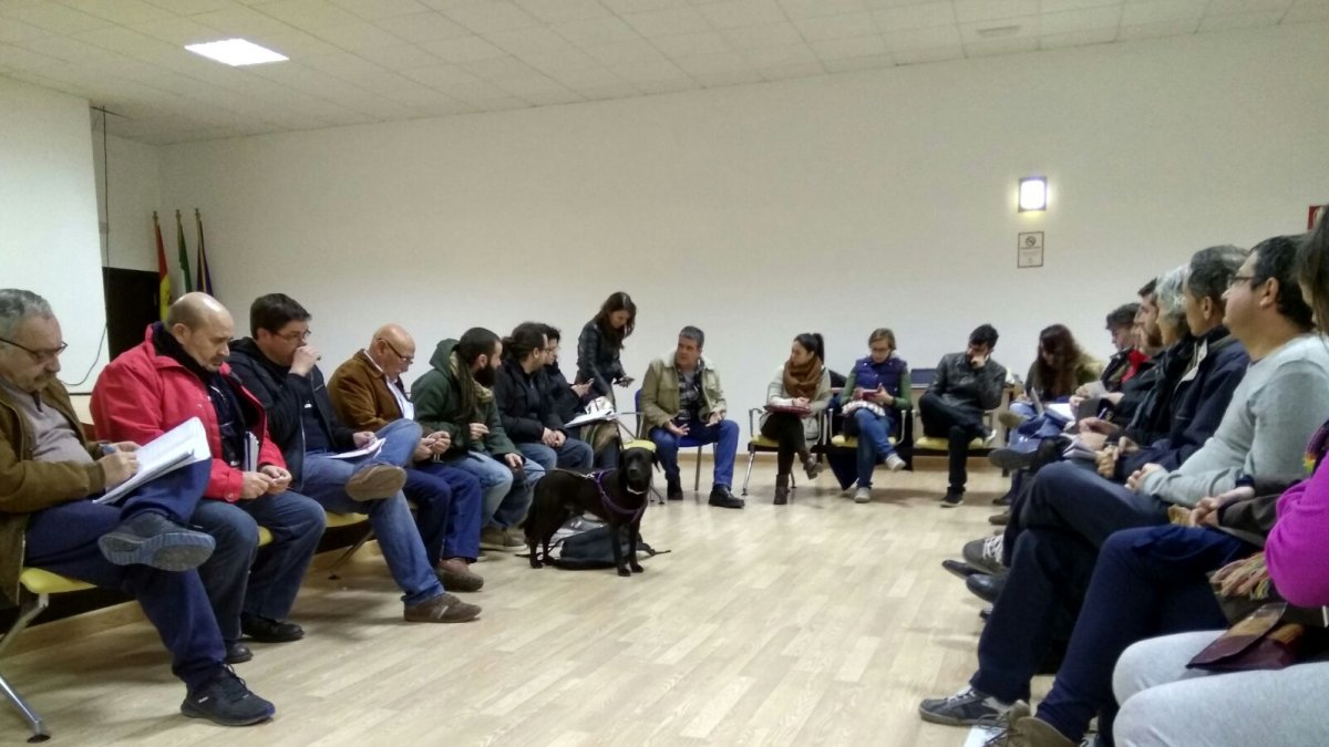 Reunión ayer en Campohermoso.