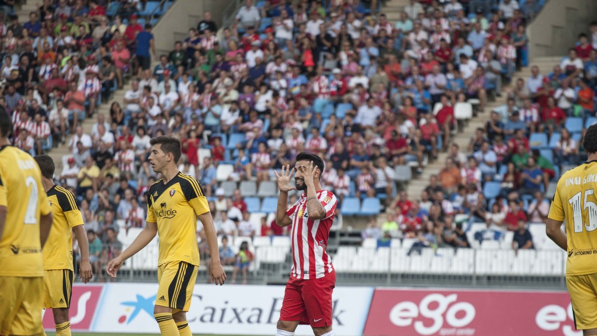Chuli en el partido ante Osasuna de la pasada temporada.