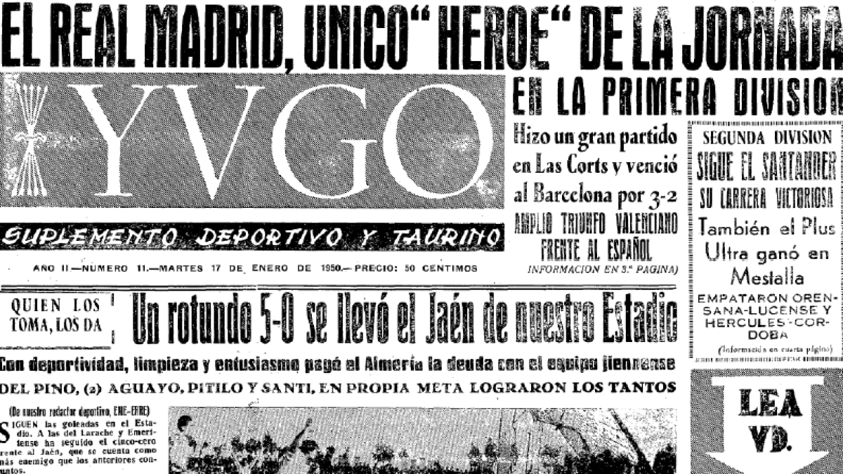 Román y tiraba de suplementos en los años cincuenta.