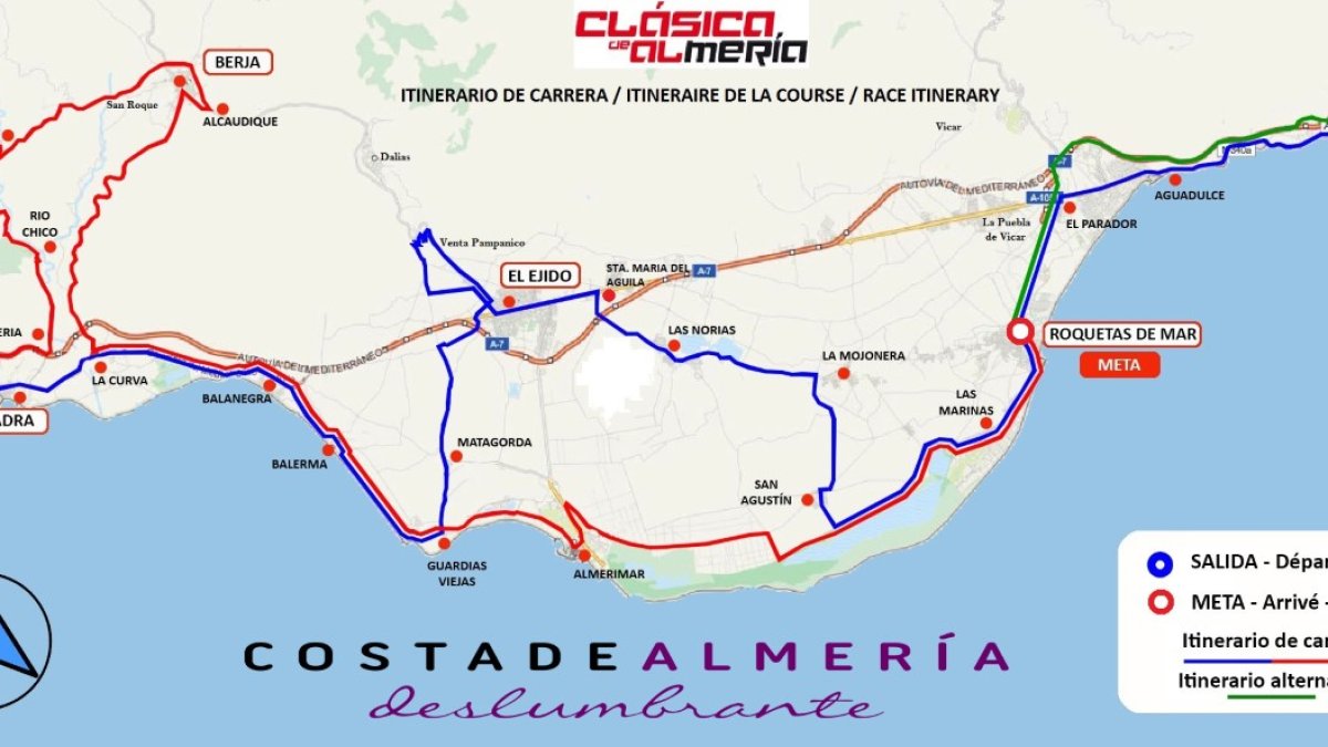 Todo el trazado de la carrera.