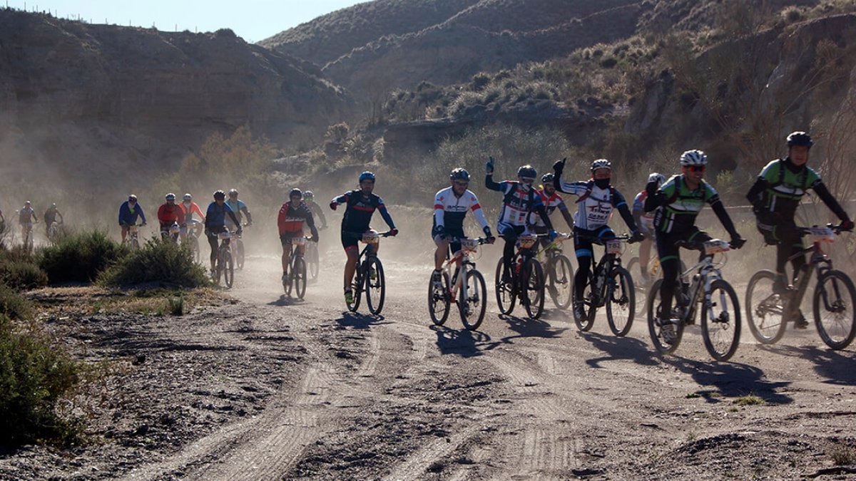 Corredores de la pasada edición de la Trail & BTT Tabernas Desert.