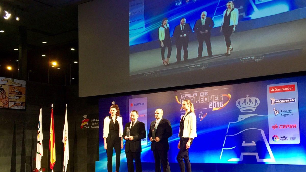 El piloto almeriense en la Gala.