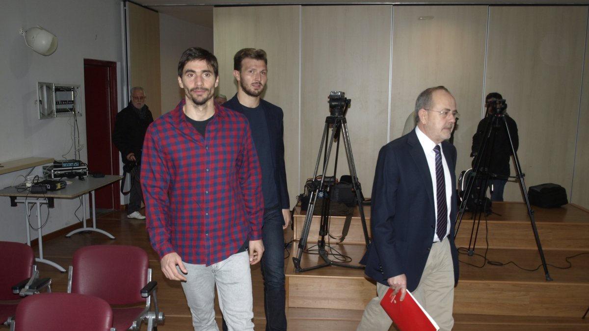 Mariano Blanco con Sereno y Motta.