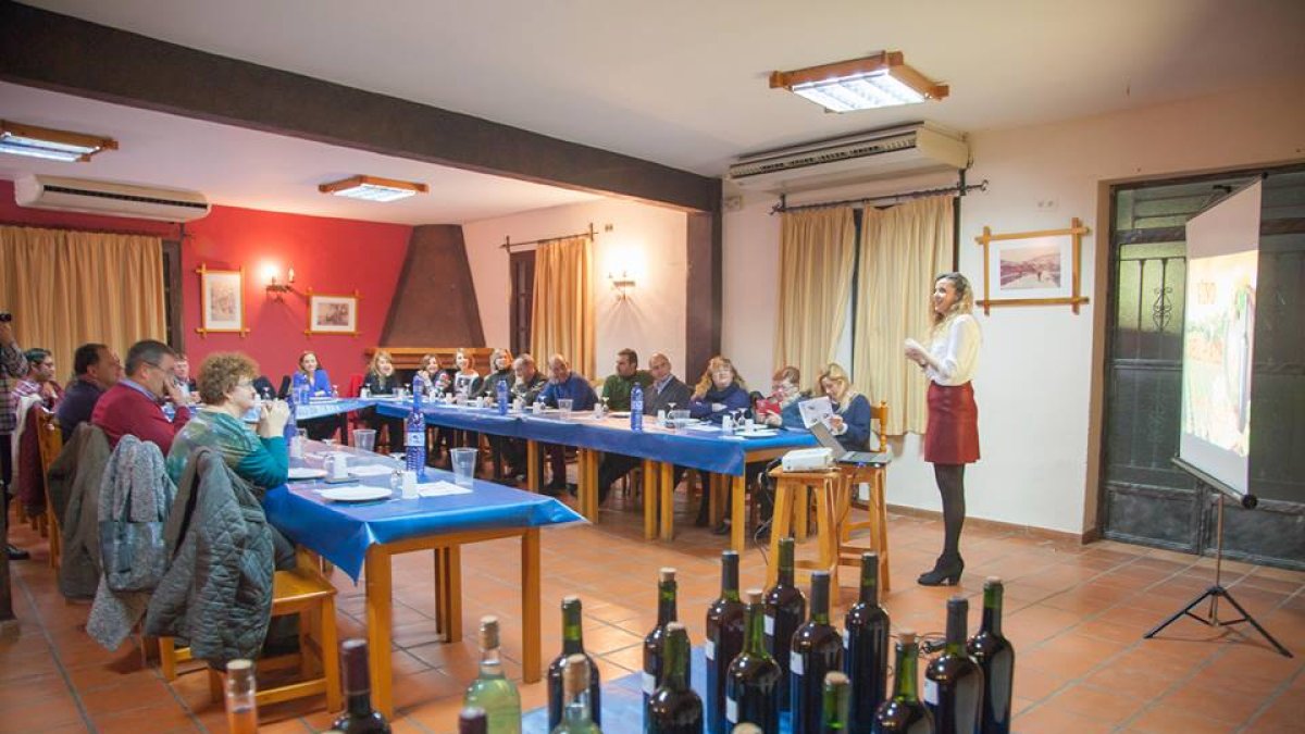 Cata de vino celebrada anteriormente en el Guadalinfo.