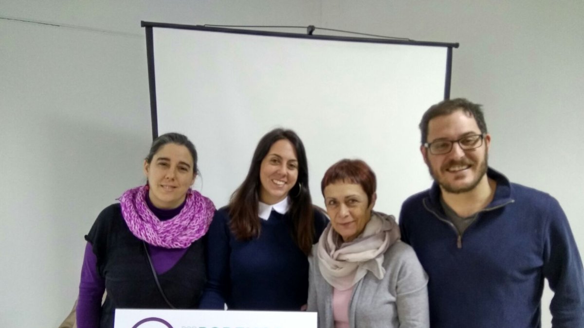 Miembros de Podemos en Movimiento en Almeria.